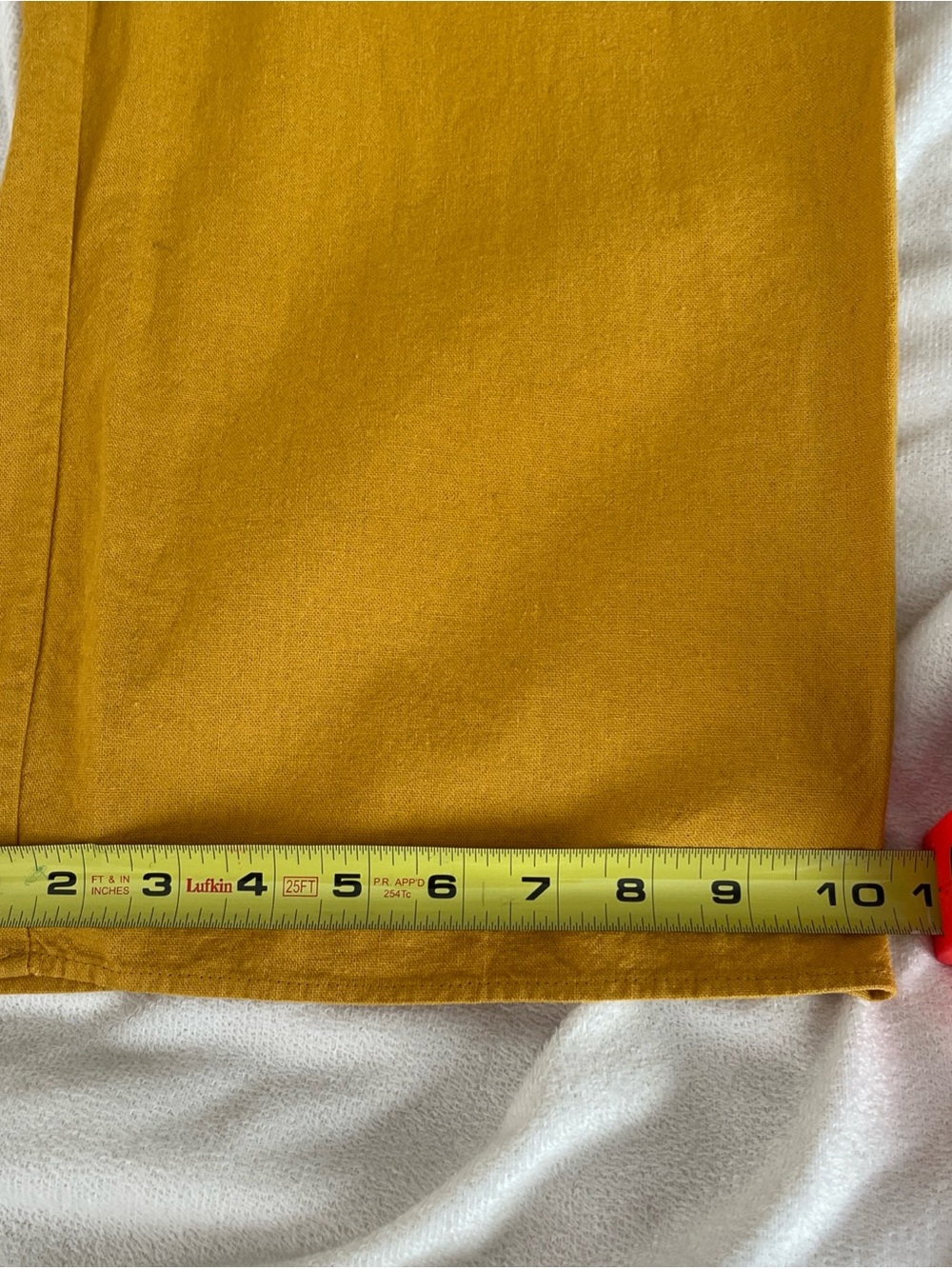 DREW by Anthropology Linen Minimalist Jumpsuit Pockets Drawstring Lrg Mustard - Picture 14 of 16